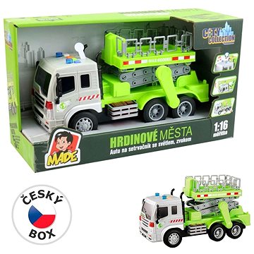 

MaDe Auto s plošinou na setrvačník 26 × 10 × 13,5 cm