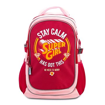

BAAGL Školní batoh s pončem Supergirl Stay Calm