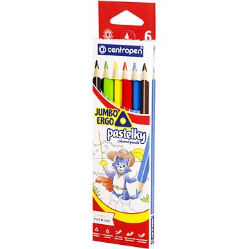 CENTROPEN pastelky 9522 Jumbo trojhranné 6 ks