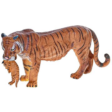 

Mikrotrading Zoolandia tygr s mládětem 15 cm v krabičce