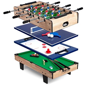 Neo-Sport Herní stůl Multi 4 v 1 NS-800 dřevěný 80 × 43 × 30 cm