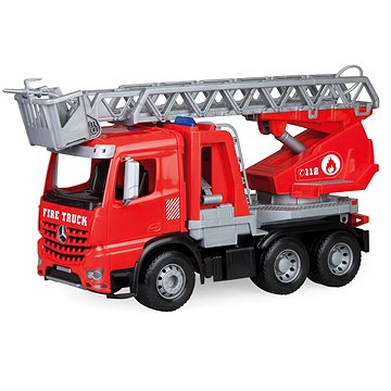 

Mercedes Arocs hasič s žebříkem, okrasný kartón