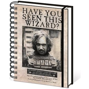 

Blok A5 kroužkový, linkovaný - Harry Potter Sirius