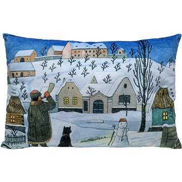 

Polštář 45x30 cm Lada, Sněhulák