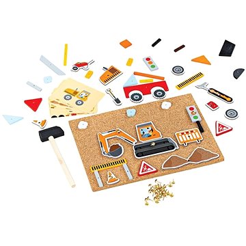 

Bigjigs Toys Kreativní zatloukací hra doprava