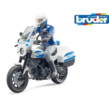 

Bruder Pohotovostní vozidla - bworld policejní motorka Scrambler Ducati a policista