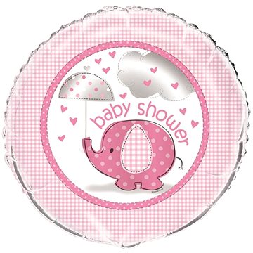 

Balón foliový "baby shower" těhotenský večírek - holka / girl 45 cm