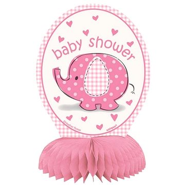 

Dekorace na stůl "baby shower"těhotenský večírek - holka / girl 4 ks, 15 cm