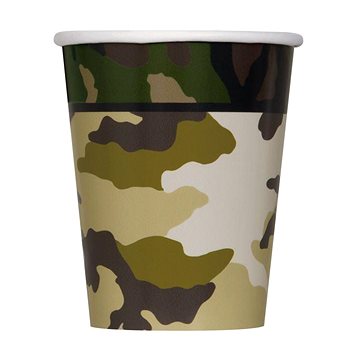 

Kelímky maskáč - voják - army - 270 ml - 8 ks