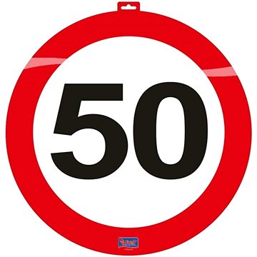 Dekorace dopravní značka 50, 47cm