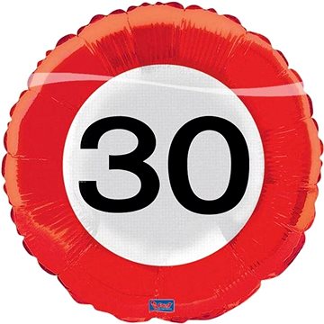 Balón foliový dopravní značka 30 , 45cm
