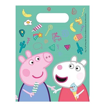 

Plastové tašky na dárečky "Prasátko Peppa", 6 ks