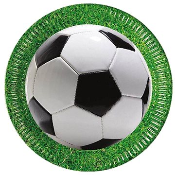 

Papírové talíře fotbal 23 cm, 8 ks