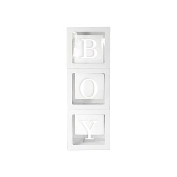 

Dekorativní boxy na balónky boy / 3 ks