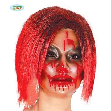 

Maska plast průhledná horor - žena - hallowen