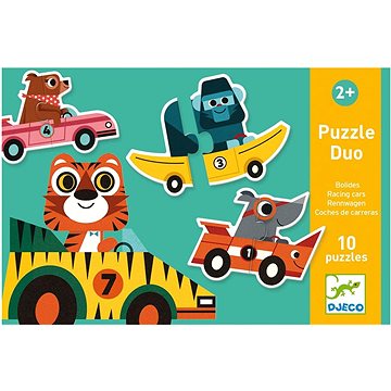 

Duo puzzle Závodní auta