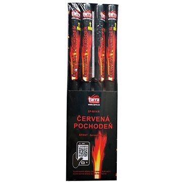 

Bengálský oheň - červená pochodeň - 4ks