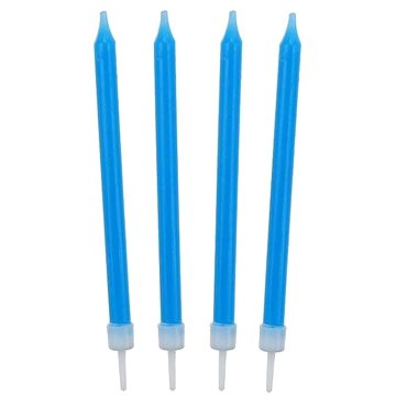 Narozeninové svíčky 8,6 cm 10 ks modré - Svíčka