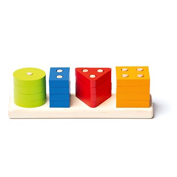 

CUBIKA 15337 Třídíme tvary V - dřevěná skládačka 17 dílů