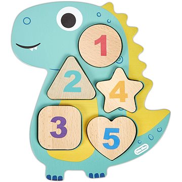 Little Tikes Wooden Critters Dřevěné puzzle s čísly - Dinosaurus - Dřevěné Puzzle