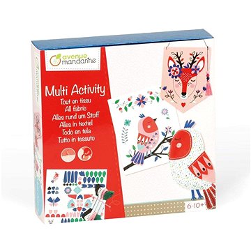 Avenue Mandarine Velký kreativní box Dětské šití, vyšívání a nalepování - Šití pro děti