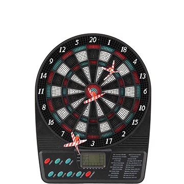 

Elektronický terč digitální 20x26cm + 3 šipky plast na baterie se zvukem v krabici 21x27x4cm