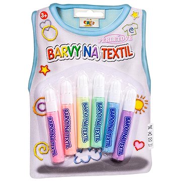 

SMT Creatoys Barvy na textil perleťové 6ks