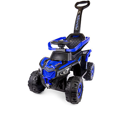 Mamido Speed MT280 Dětské elektrické odrážedlo, autíčko 3 v 1 s vodící tyčí modré