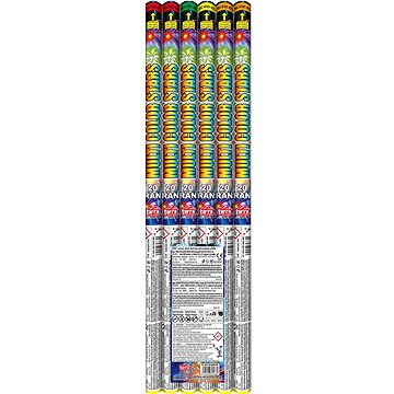 

TARRA Římské svíce 20 ran multi color stars 64 cm 6 ks