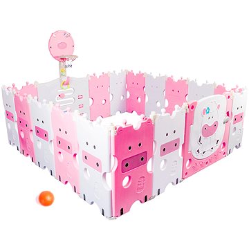 

AGA4KIDS Dětská ohrádka 223 × 192 × 64 cm růžová