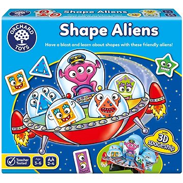 Orchard Toys Vzdělávací hra - Učte se tvary s mimozemšťany