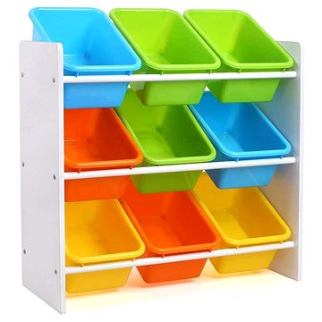 

bHome Dětský úložný regál na hračky Colorful