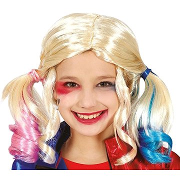 

GUIRCA Dětská paruka s culíčky Harley Quinn