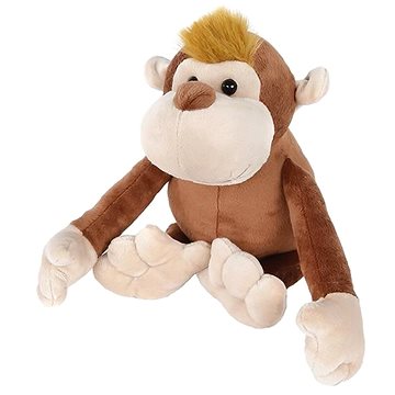 

Mikrotrading Jungle Expedition opice plyšová 30 cm sedící se suchým zipem na rukách