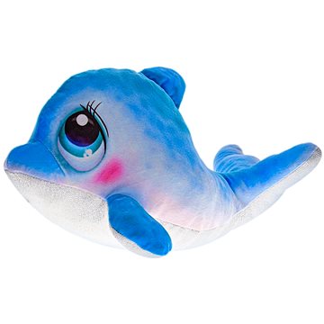 

Mikrotrading Delfín plyšový 30 cm třpytivé břicho