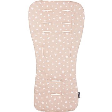 

CHIPOLINO Měkká podložka do kočárku Beige stars
