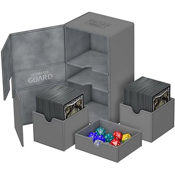 Ultimate Guard - Twin Flip 'n' Tray krabička 200+ (Grey)