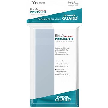 

Ultimate Guard - Precise-Fit Japanese Size Resealable Obaly 100 ks - Transparent