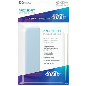 

Ultimate Guard - Precise-Fit Japanese Size Obaly 100 ks - Transparent