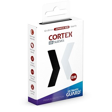Ultimate Guard - obaly na karty - Cortex Sleeves Japanese Size Black 60 ks
