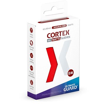 Ultimate Guard - obaly na karty - Cortex Sleeves Japanese Size Matte Red 60 ks