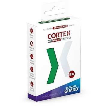 

Ultimate Guard - obaly na karty - Cortex Sleeves Japanese Size Matte Green 60 ks