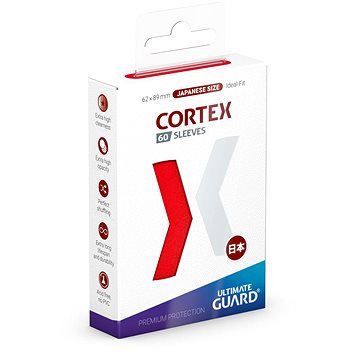 Ultimate Guard - obaly na karty - Cortex Sleeves Japanese Size Red 60 ks