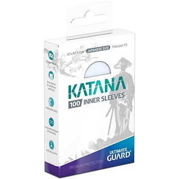 

Ultimate Guard - obaly na karty - Katana Inner Sleeves Japanese Size Transparent 100 ks