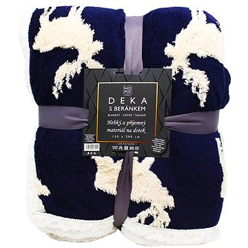 

Home Elements Deka s beránkem jacquard vzory Los, modrá