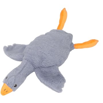 

Aga4Kids Plyšový polštář Husa, šedý 90 cm