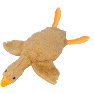 

Aga4Kids Plyšový polštář Husa, hnědý 130 cm