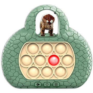 

MG Pop It Triceratops interaktivní hračka pro děti, zelená