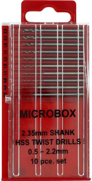 

SHESTO Modelcraft vrtáky HSS 0.5 - 2.2 mm se stopkou 2.35 mm