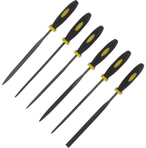 

SHESTO Modelcraft jehlové pilníky s gumovou rukojetí (sada 6 ks)
